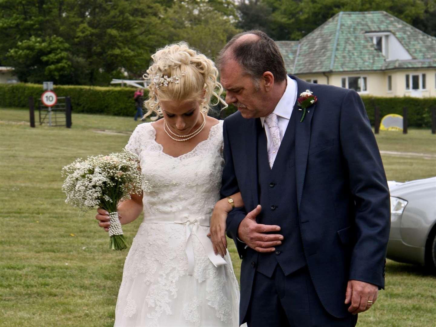 Peter and daughter Bobbie on her wedding day in 2013