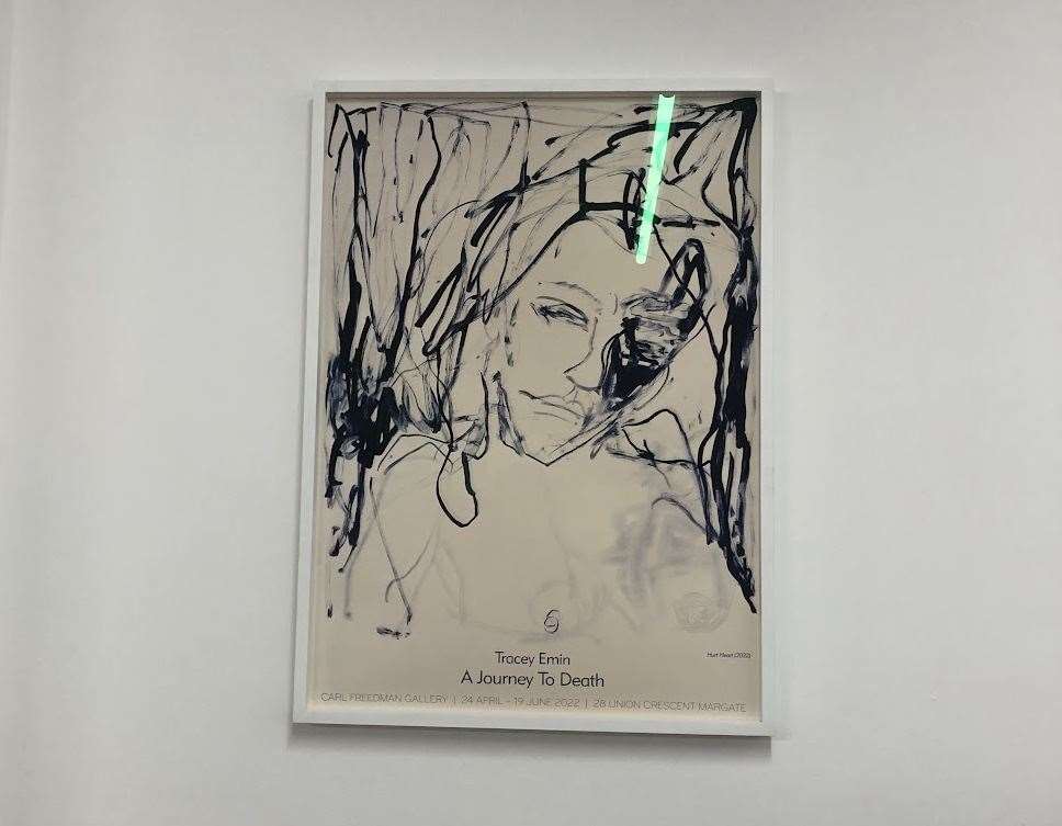 Some of Tracey Emin's own work was on display (63214471)