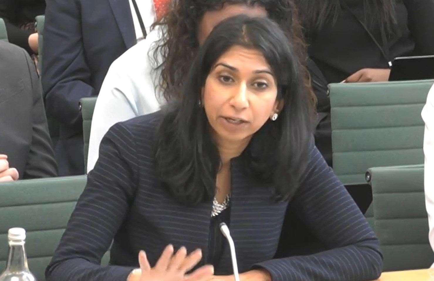 Home Secretary Suella Braverman appeared before the Commons Home Affairs Committee on Wednesday (House of Commons/PA)