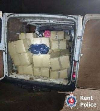 The van contained cultivation equipment and cannabis plants