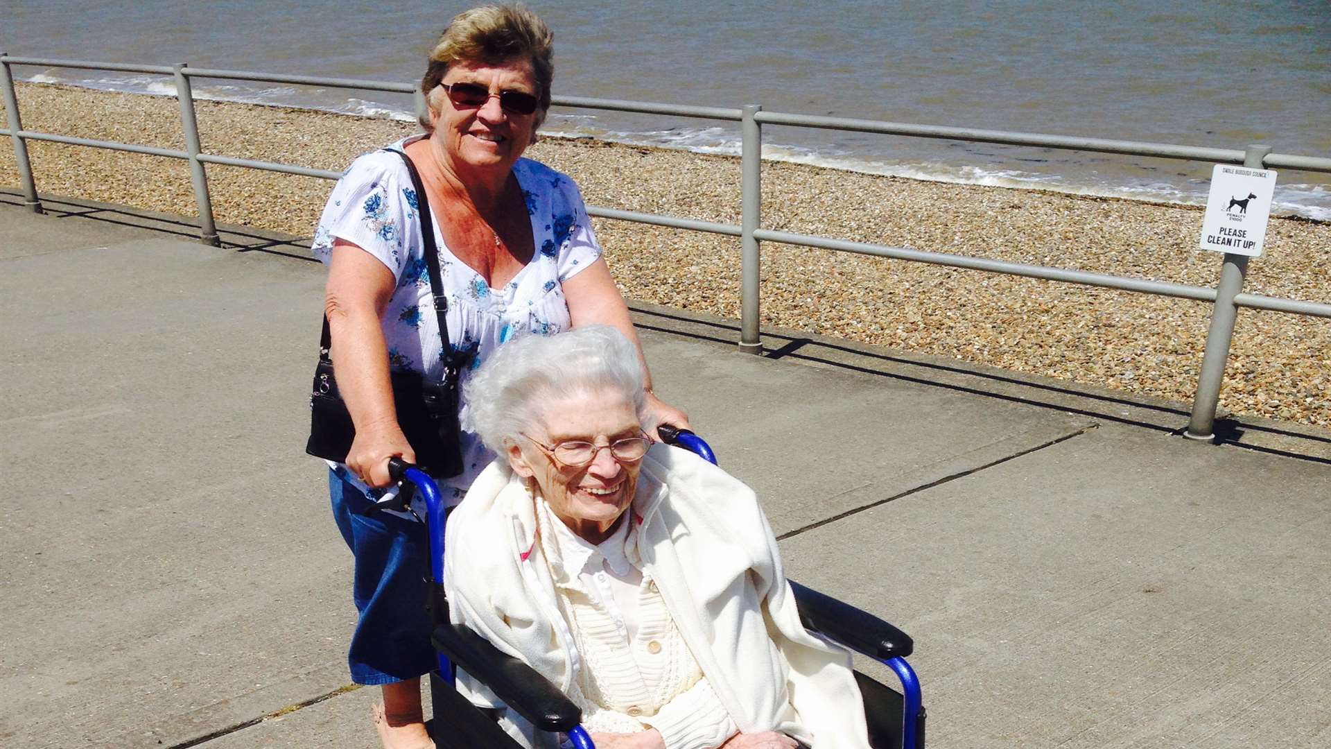 Elizabeth Couchman with her daughter Shelia Clements.