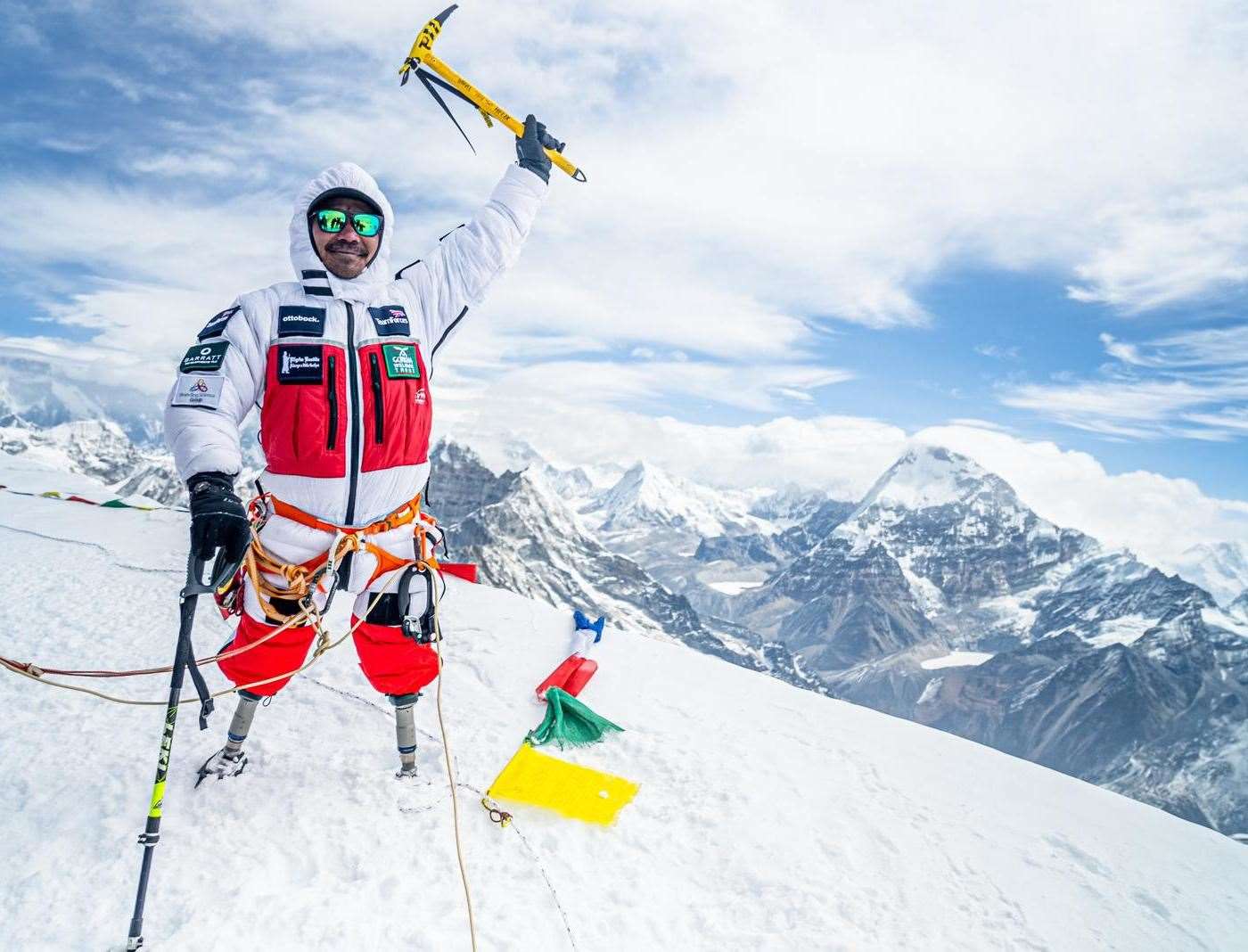 Hari Budha Magar during his expedition to the top of Mount Everest. Pics: Abiral Rai