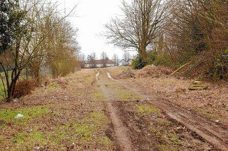 The plot where 40 new homes will be built