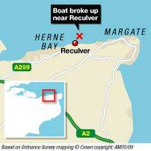 Reculver sinking