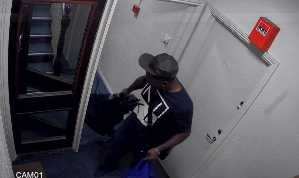 CCTV captured him entering his home with the weapon (Metropolitan Police/PA)