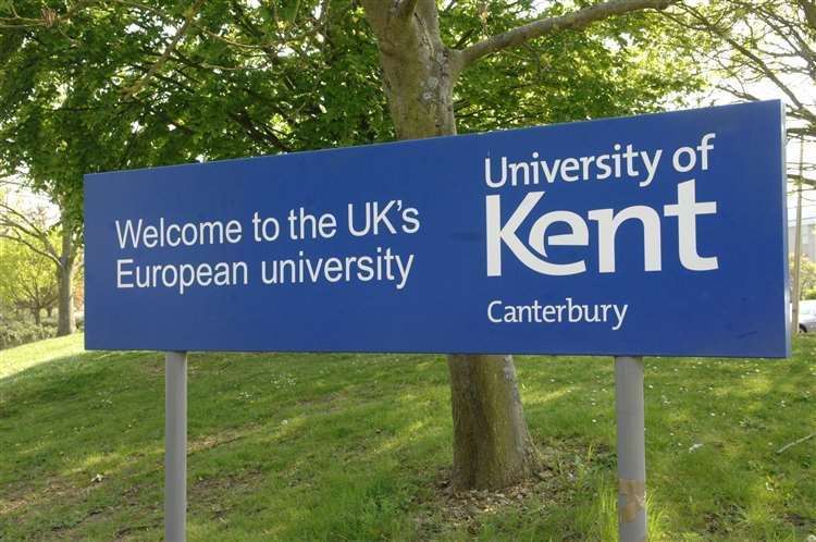 The sheep were found near a car park at the University of Kent in Canterbury