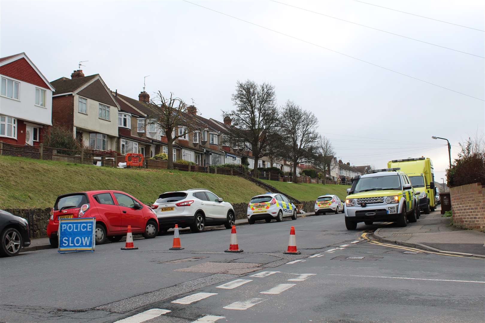 Emergency services at the scene Picture courtesy: South East 999 Videos