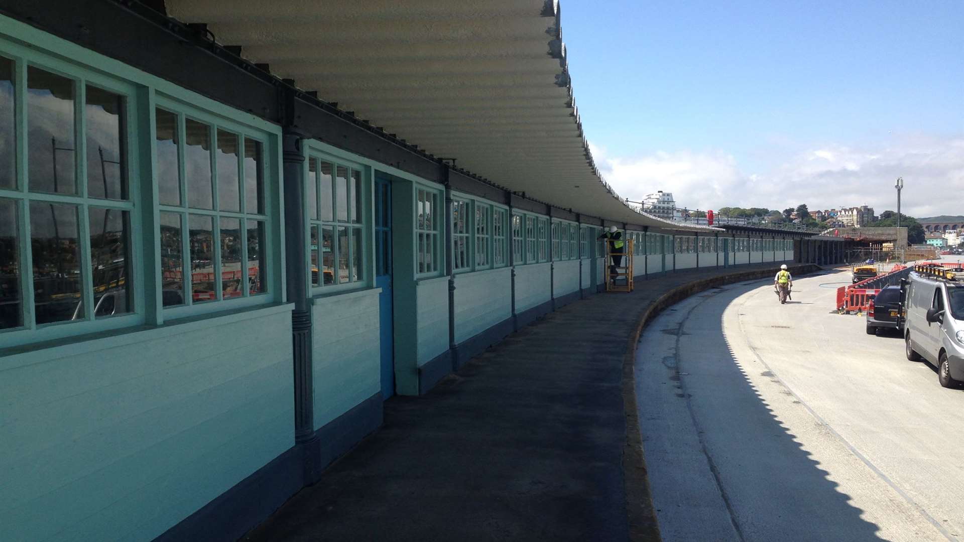 The renovated harbour arm. Picture: Folkestone Harbour Company