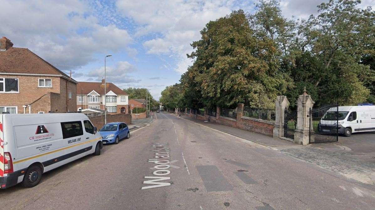 The incident is said to have happened along Woodlands Road in Gillingham. Picture: Google
