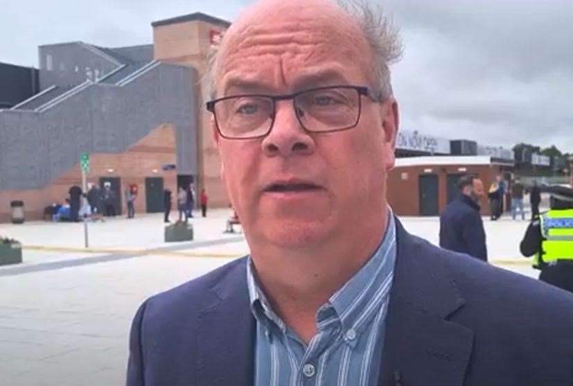 Thanet District Council leader Rick Everitt at Thanet Parkway station