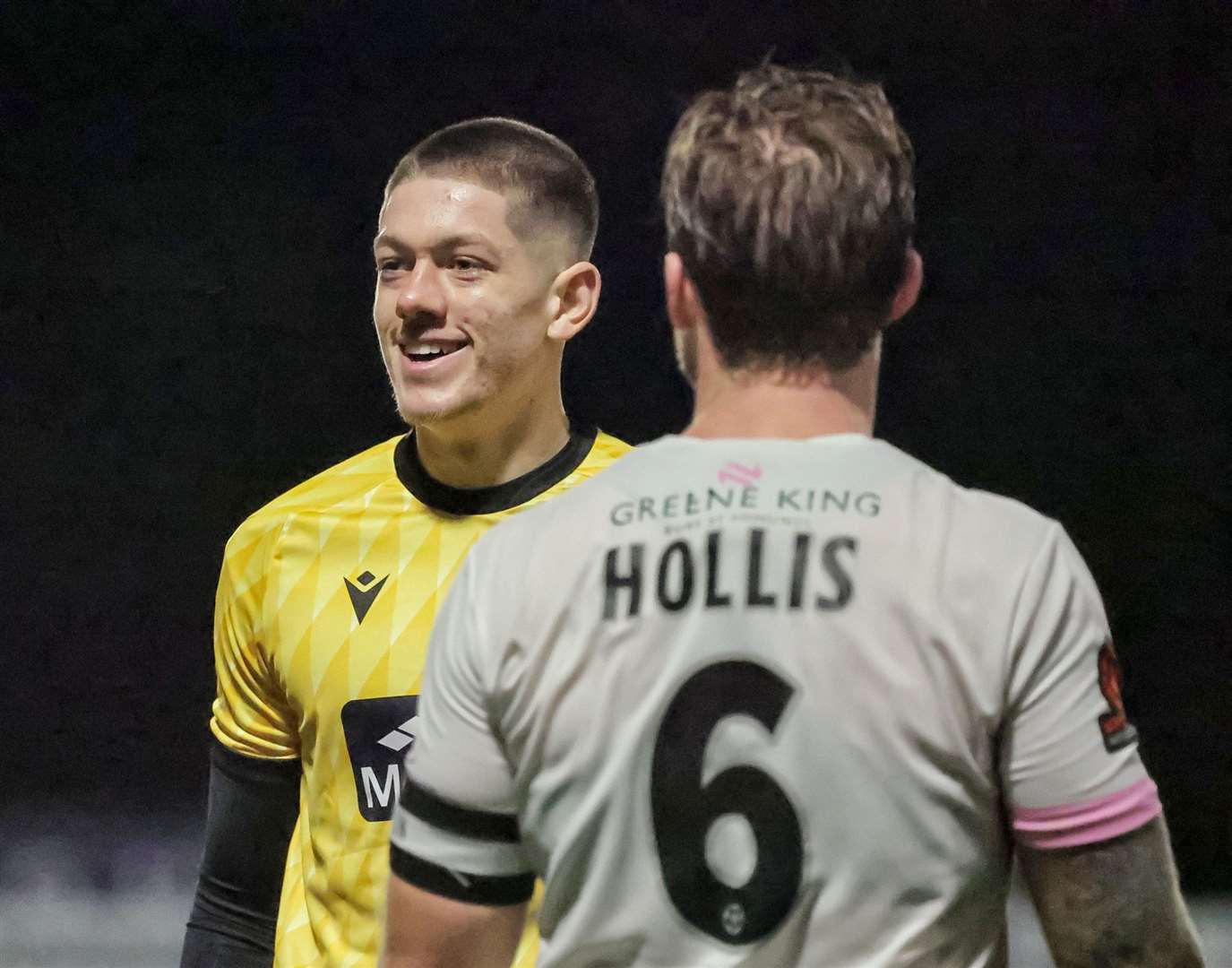 Goalkeeper Lenny Holden makes his debut as an outfield player. Picture: Helen Cooper