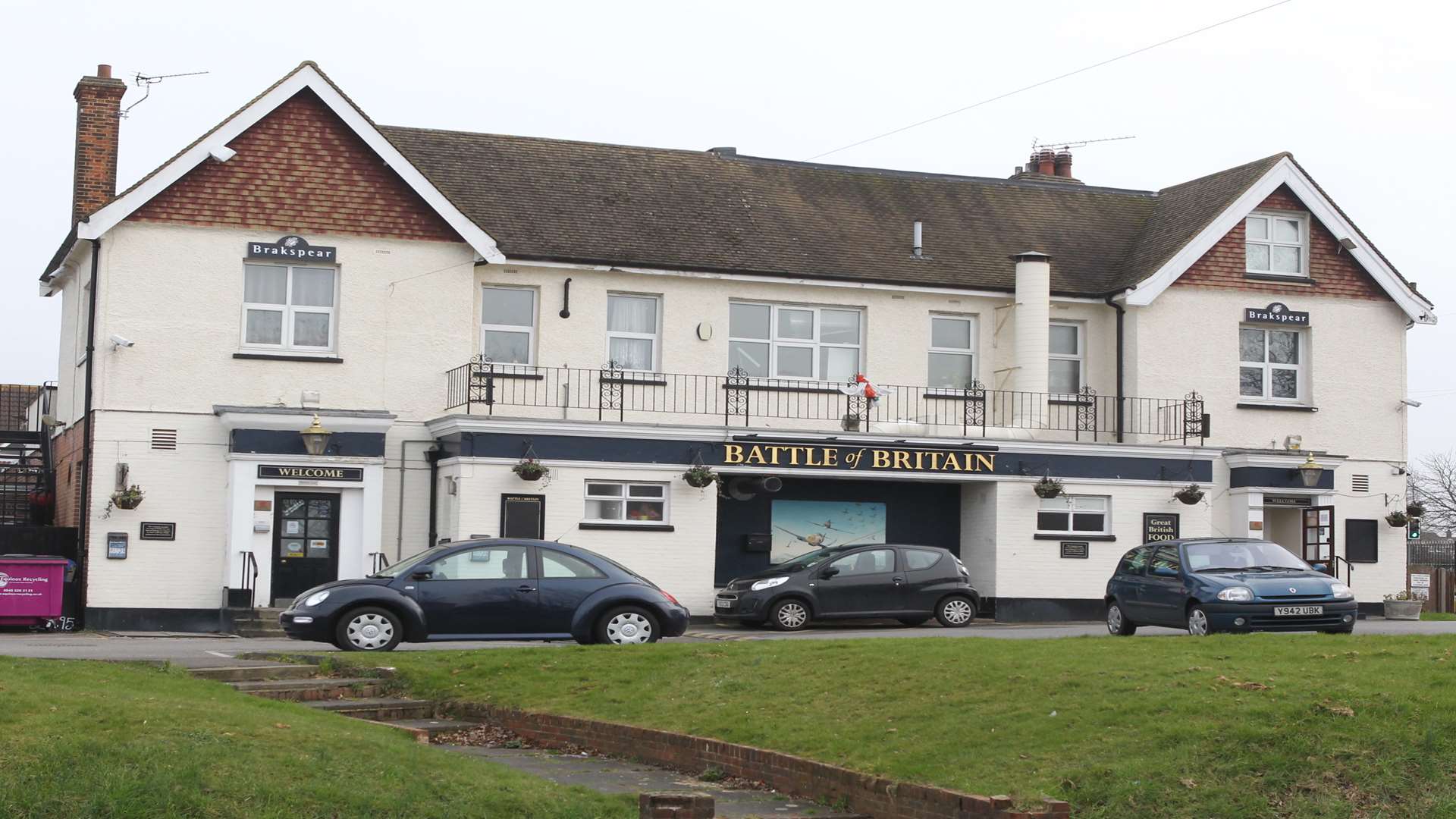 The Battle of Britain pub in Gravesend before demolition began.