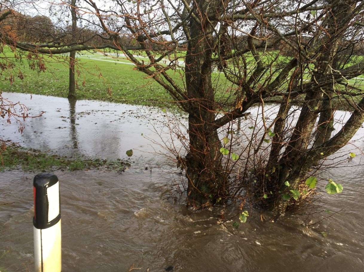 Pedestrians are advised not to walk on low lying farmland