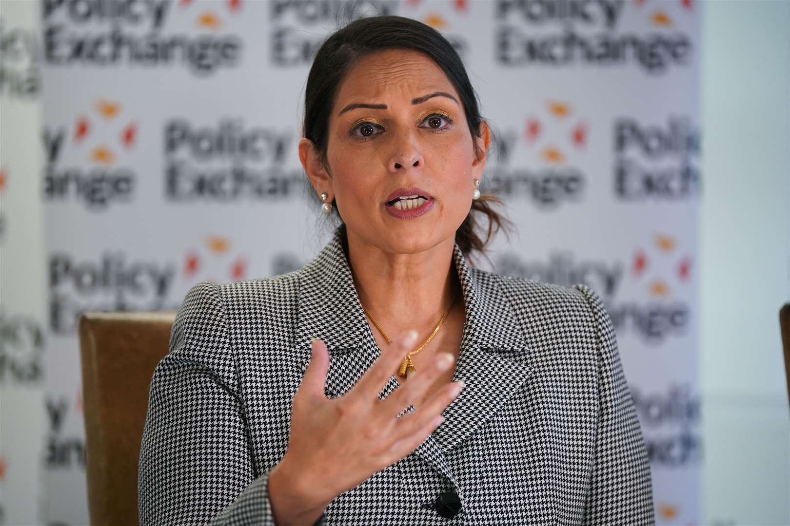 Priti Patel resigned as home secretary after Liz Truss became Tory leader (Lucy North/PA)