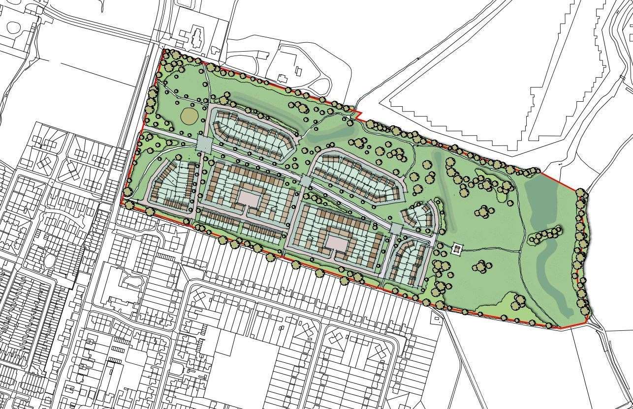 The proposed development in Faversham
