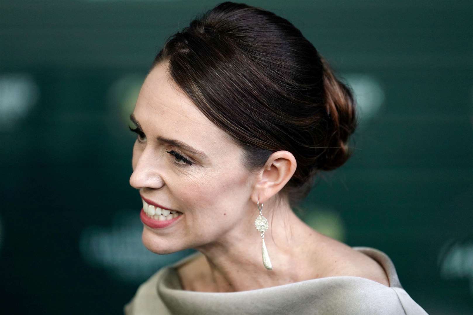 Former prime minister of New Zealand Jacinda Ardern attended the awards after taking part in a session with finalists on Sunday(Jordan Pettitt/PA)