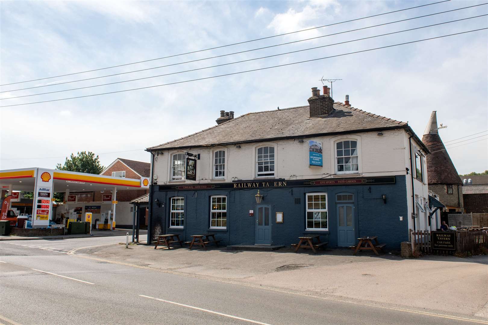 The Railway Tavern in Longfield is set for a £195,000 revamp. Picture: Brad and Maria Read outside The Railway Tavern in Longfield. Picture: Star Pubs & Bars