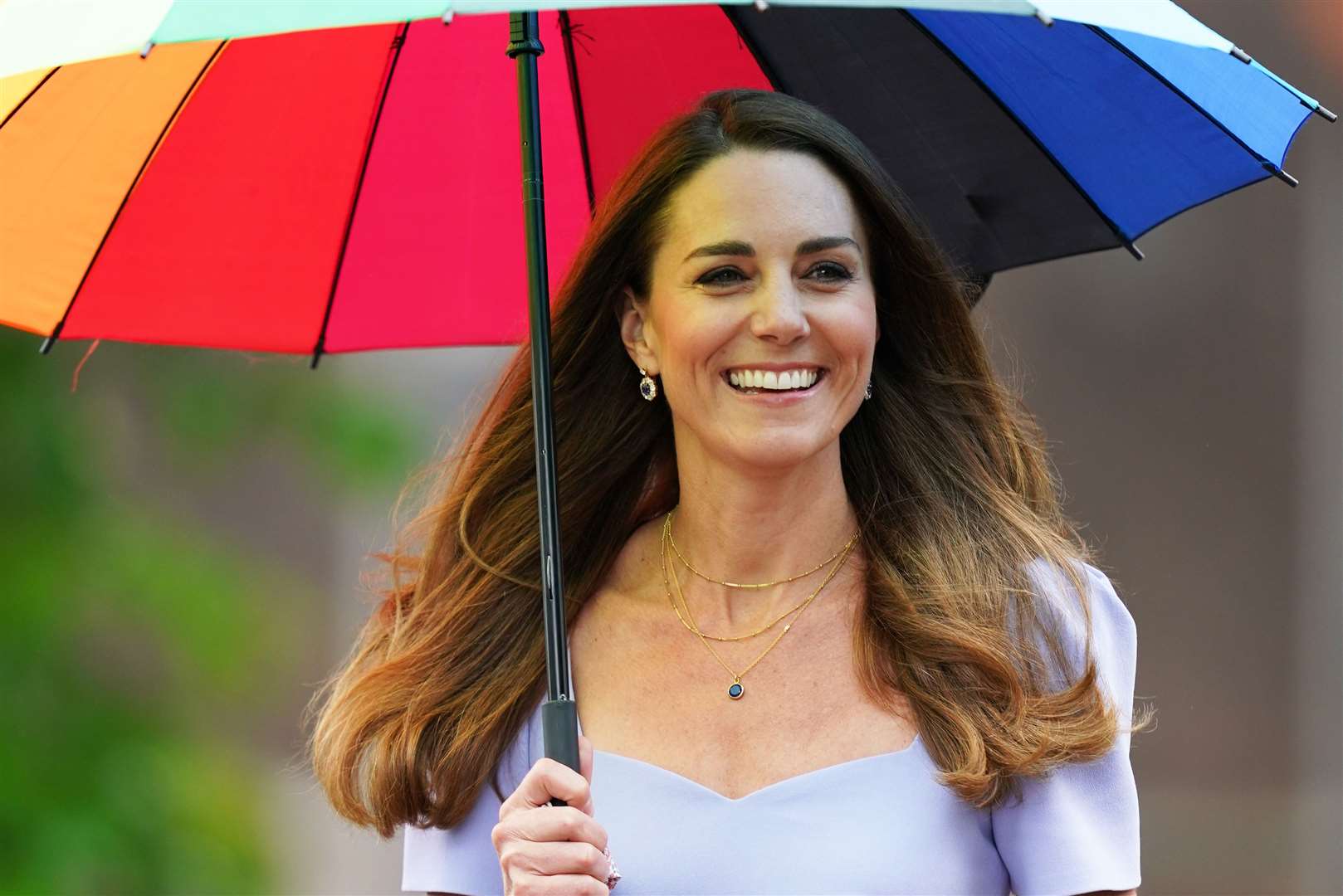 After meeting academics the duchess chatted to parents at Kensington Palace (Victoria Jones/PA)