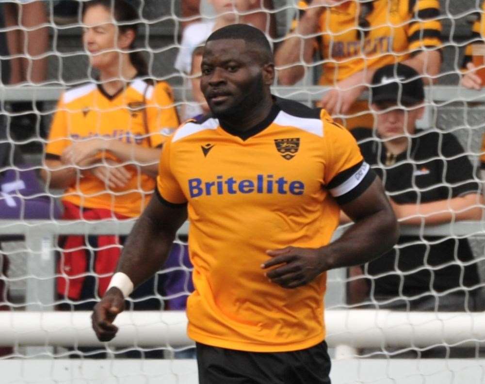 Maidstone captain George Elokobi Picture: Steve Terrell