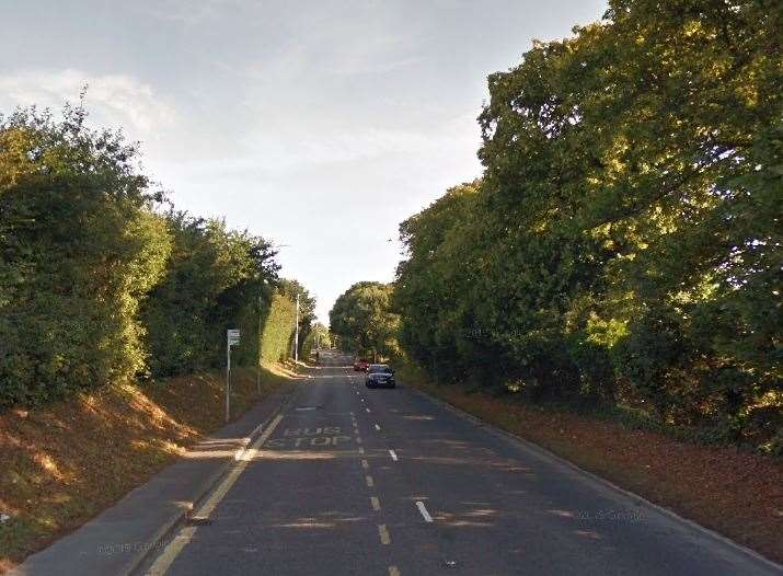 The assault happened in Willesborough Road, Ashford. Picture: Google