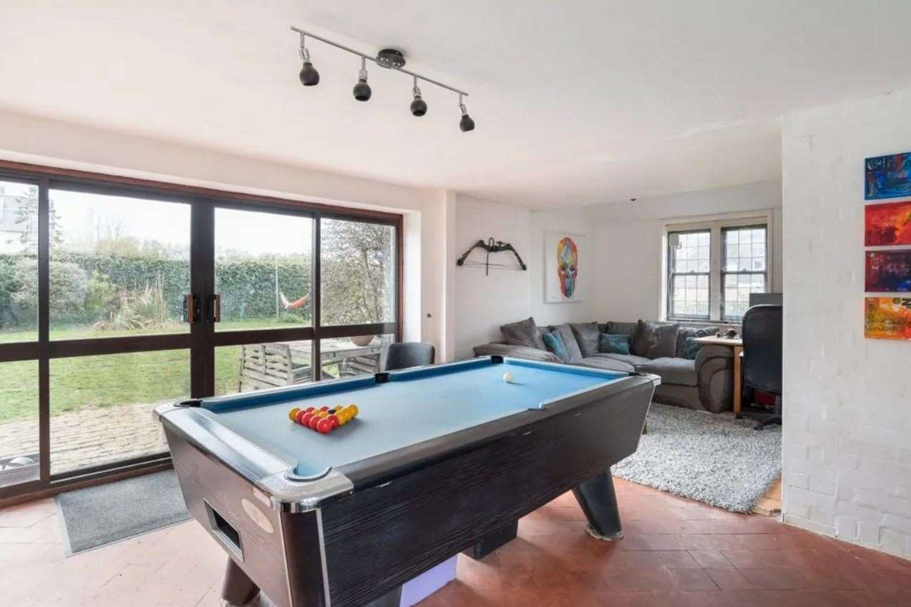 The house includes a games room. Picture: Zoopla / Strutt & Parker