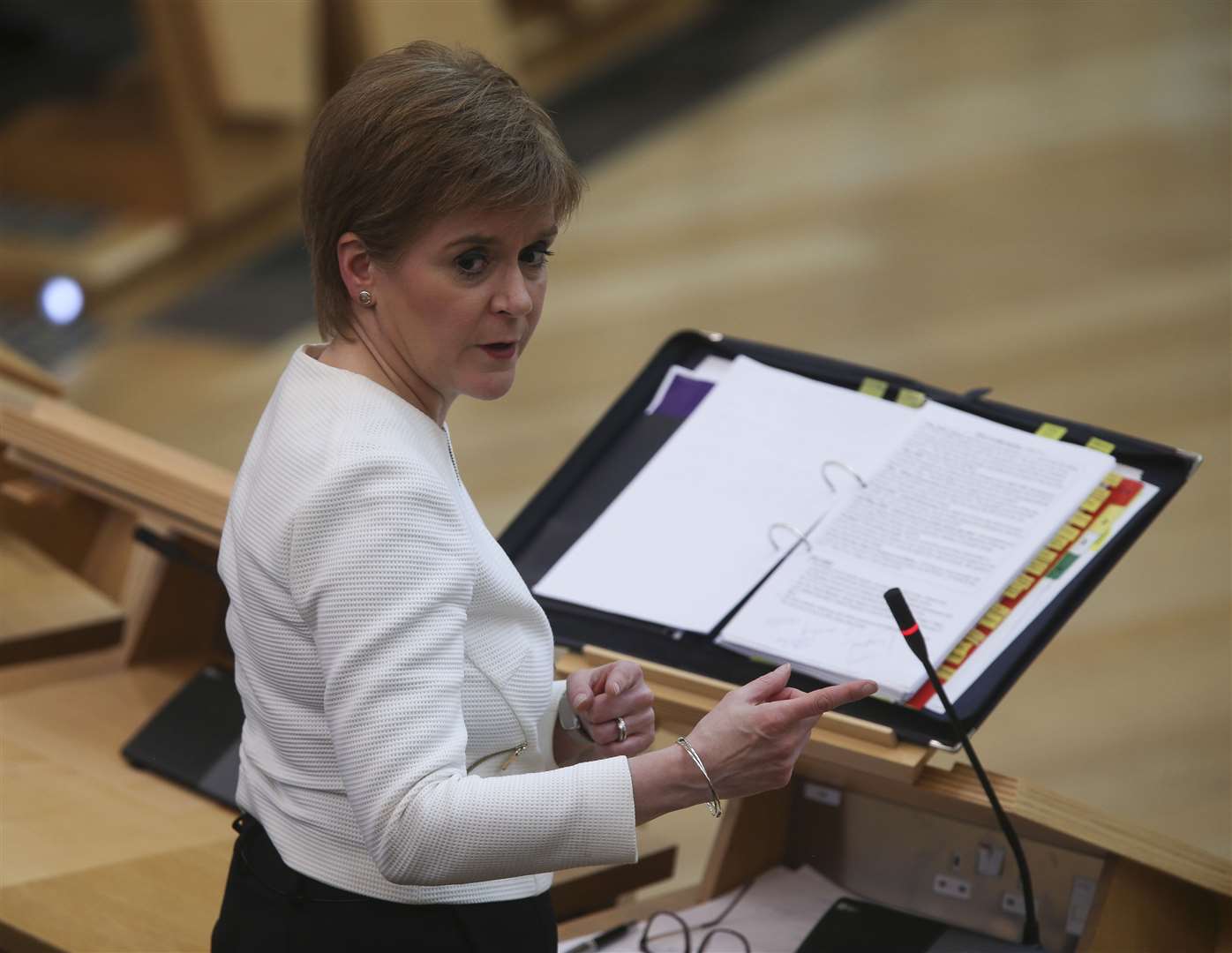 Sir Keir was told to be more like the Scottish First Minister and SNP leader Nicola Sturgeon (Fraser Bremner/PA)