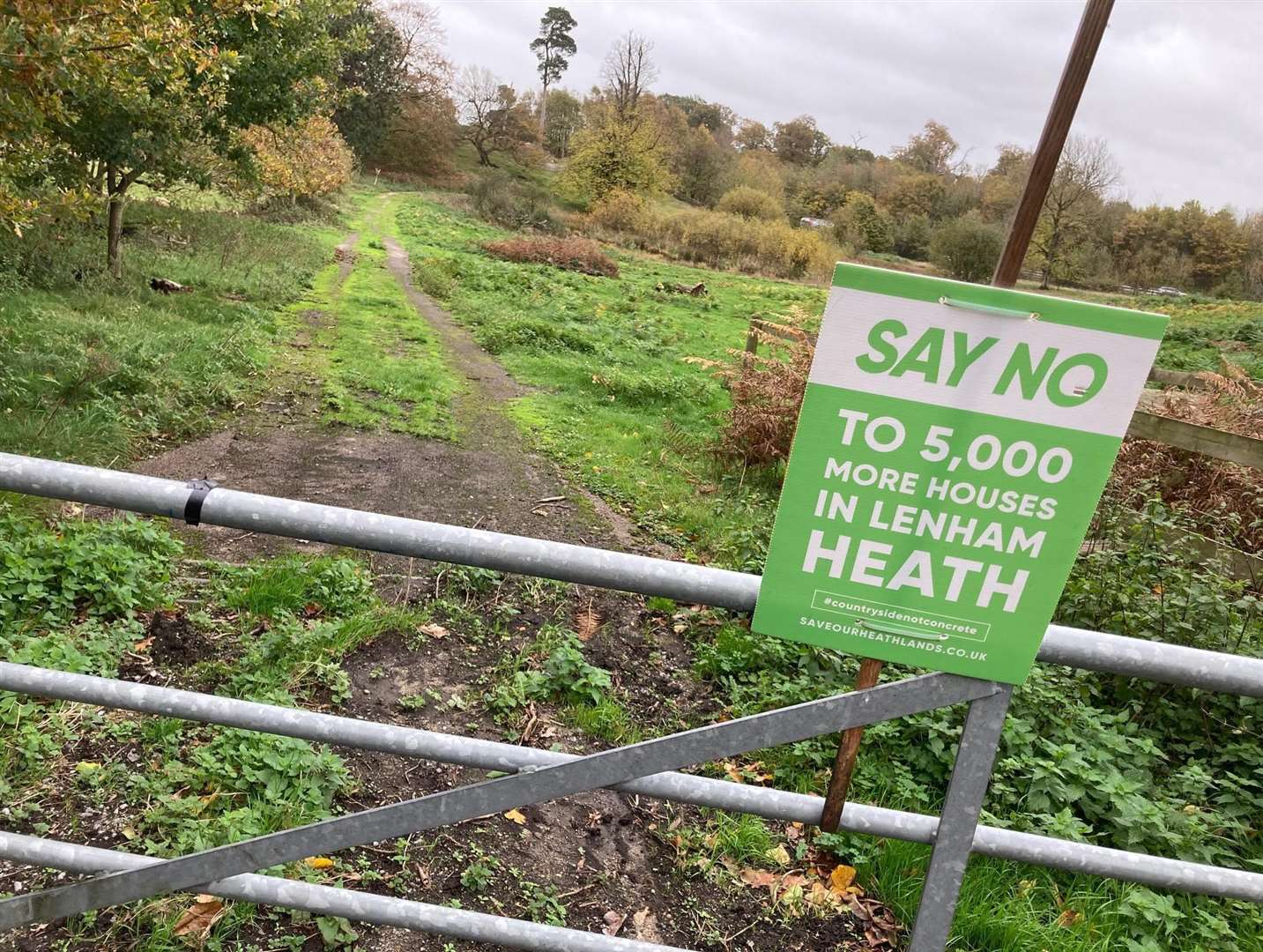 The Heathlands scheme is not popular with many residents in Lenham