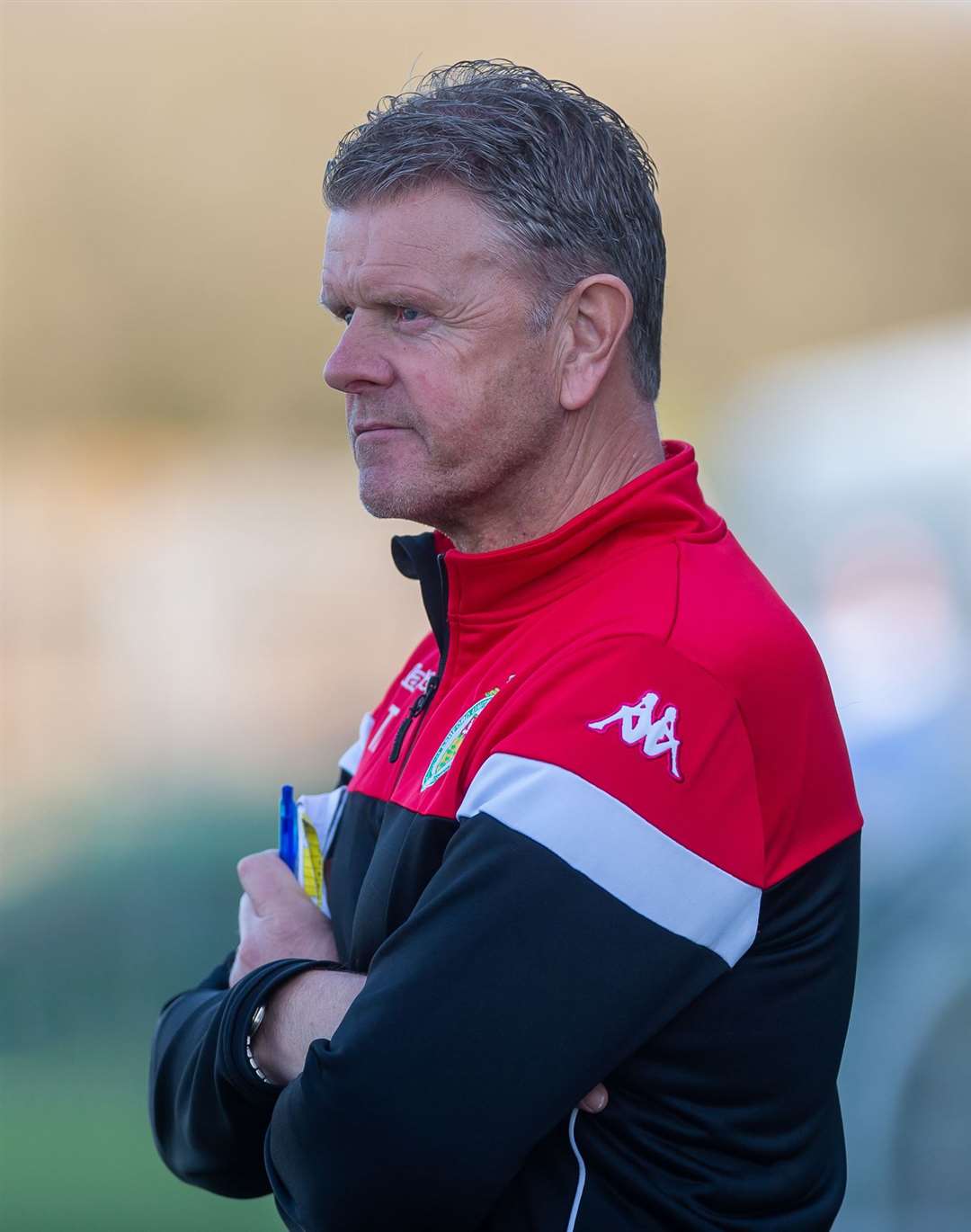 Ashford United manager Tommy Warrilow Picture: Ian Scammell