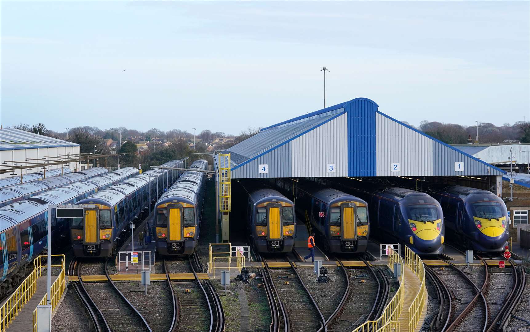 Rolling stock could be in the wrong place on Thursday evening and Saturday morning (Gareth Fuller/PA)