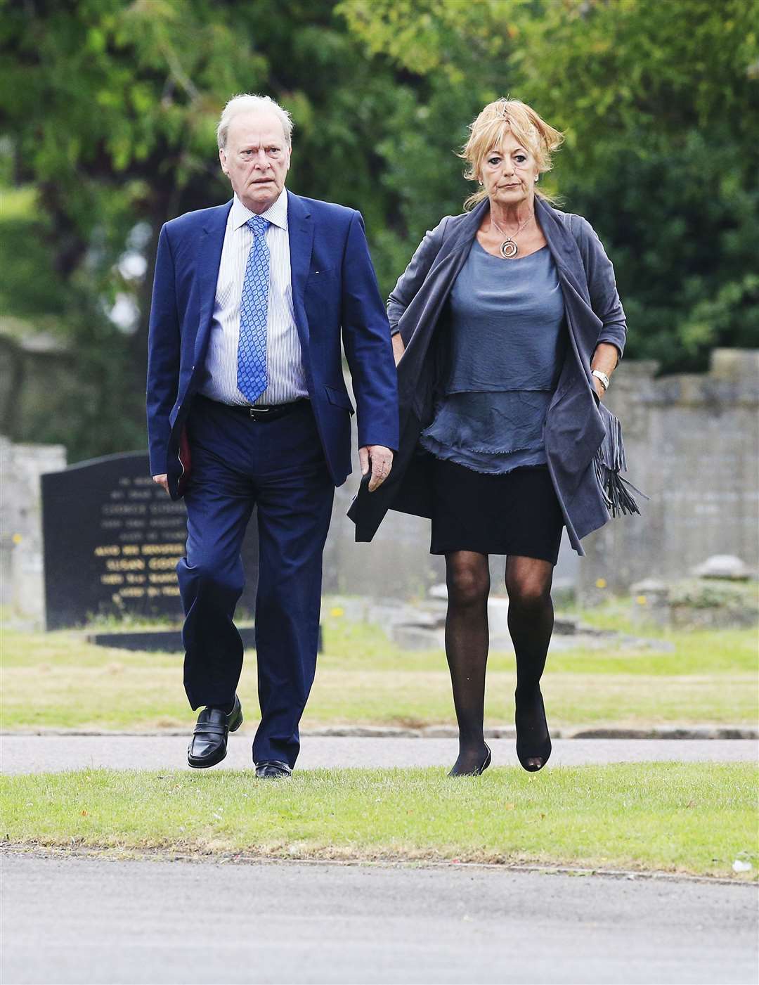 Dennis Waterman and his wife Pam Flint (Jonathan Brady/PA)