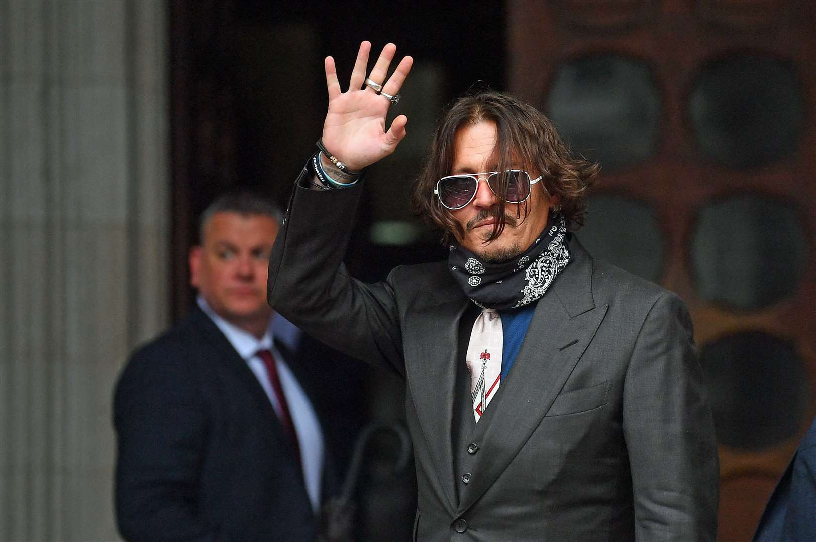 Actor Johnny Depp is giving evidence on the second day of his high-profile libel action against The Sun newspaper (Victoria Jones/PA)