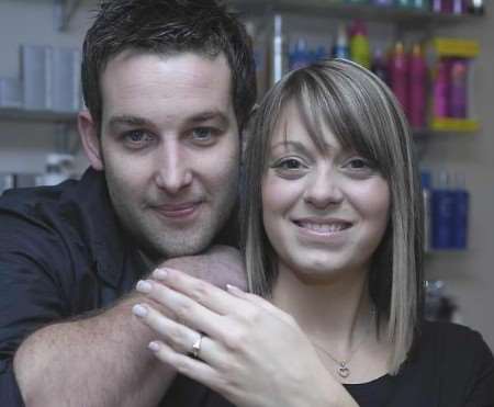 PURR-FECT MOMENT: Stuart Janes popped the question to Kelly Carr at the zoo. Picture: ANDY PAYTON