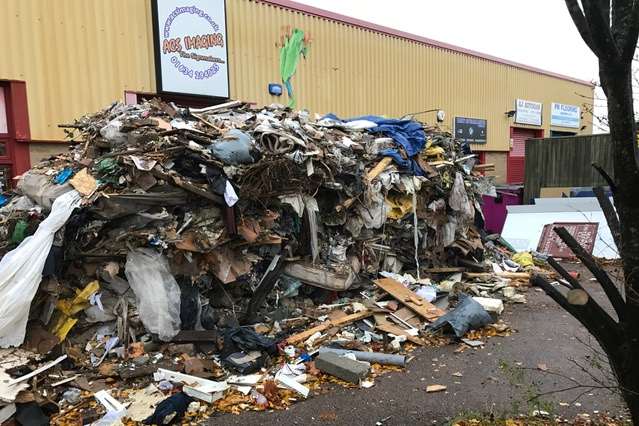 Tons of rubbish have been dumped on Medway City Estate. Picture: Steve Hills