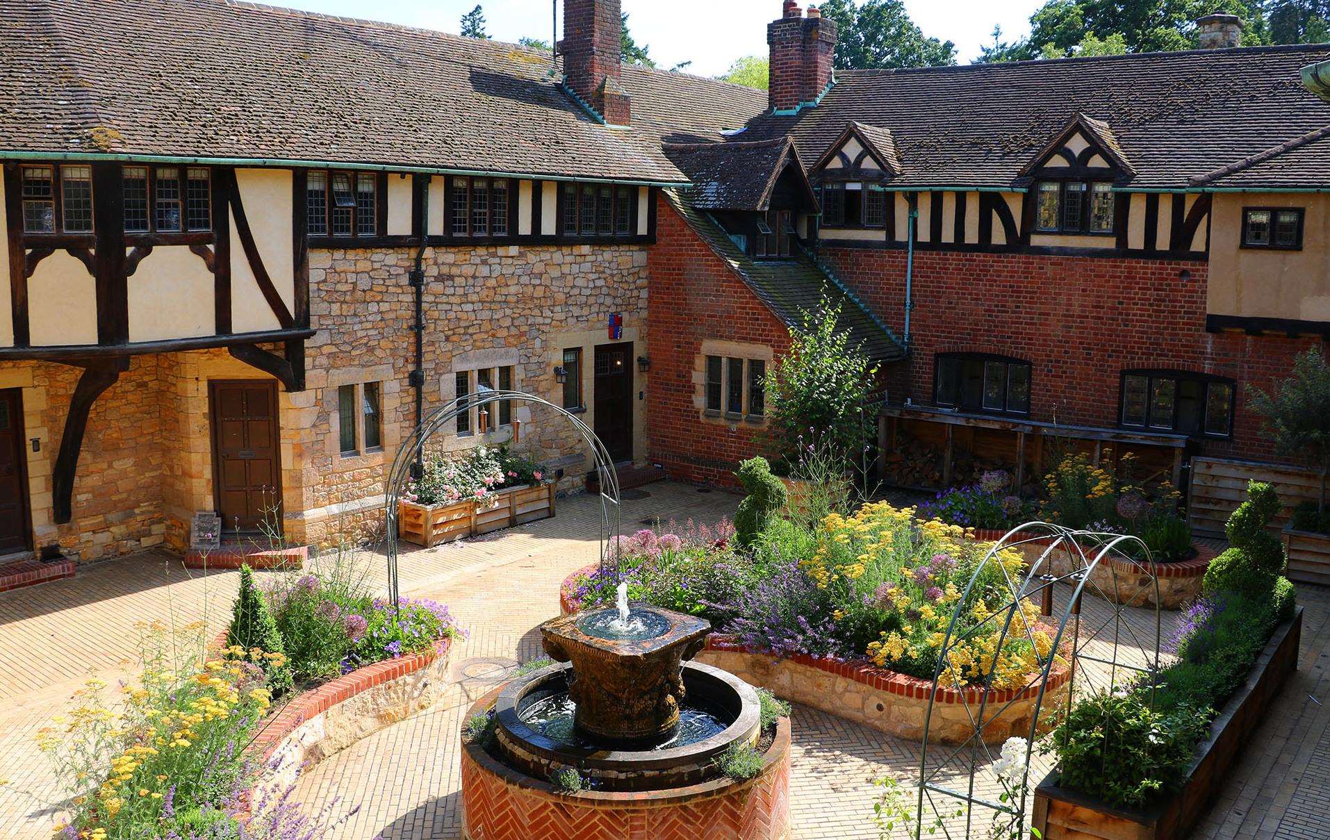 Hever Castle B&B rooms overlook this immaculate courtyard Picture: Hever Castle & Gardens