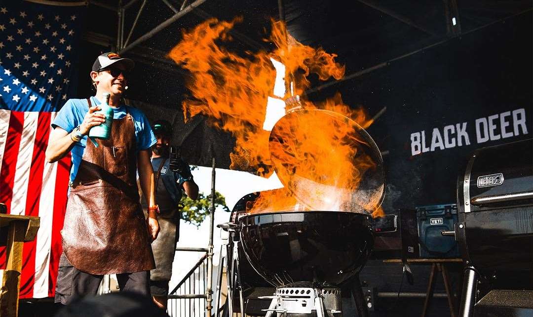 The Live Fire cooking area is a popular spot at the festival every year. Picture: Black Deer Festival