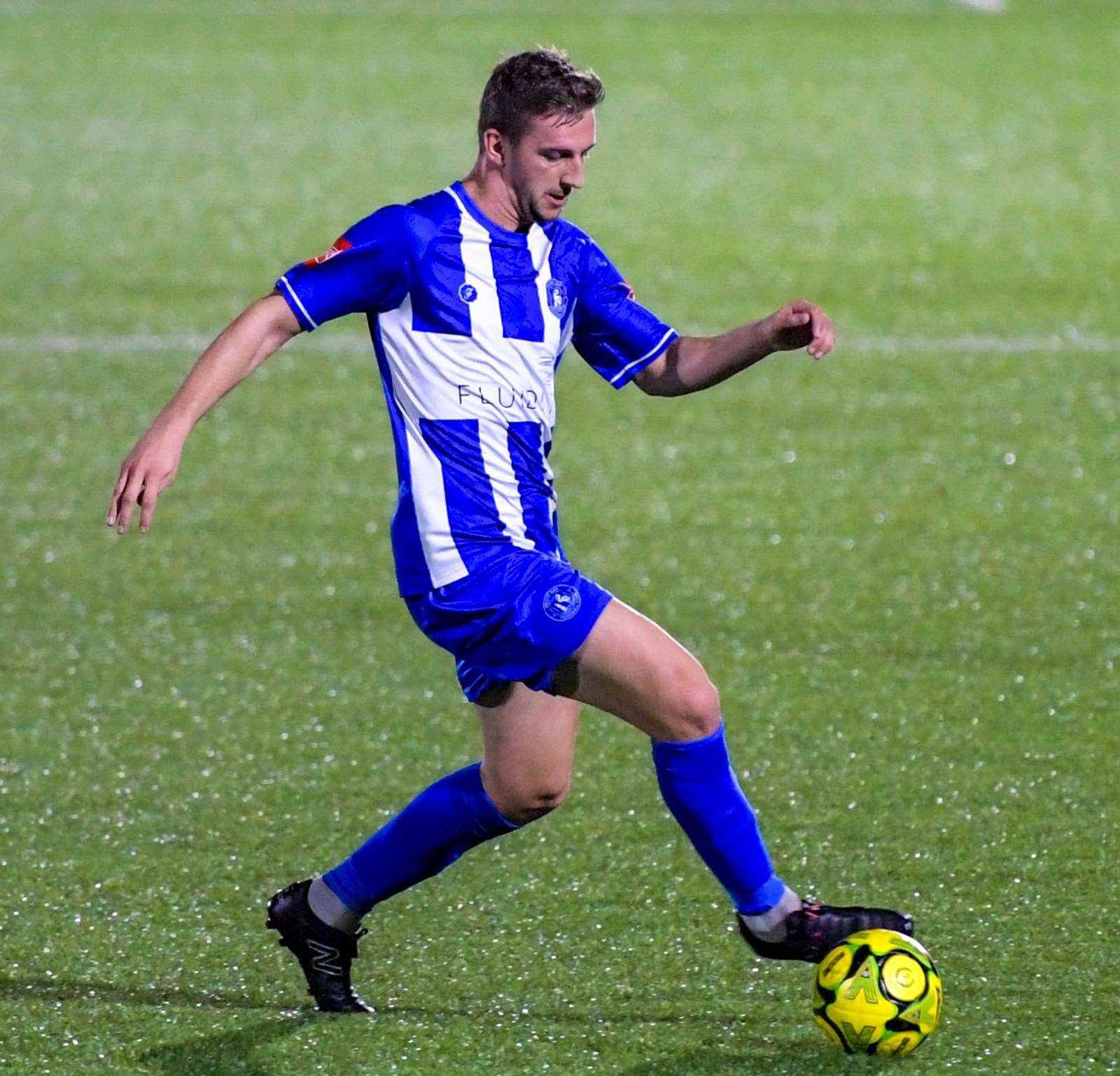 Herne Bay forward Kane Rowland - scored the winner in midweek. Picture: Stuart Watson