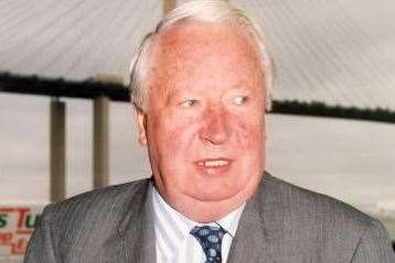 Sir Edward Heath in Dartford in 1993