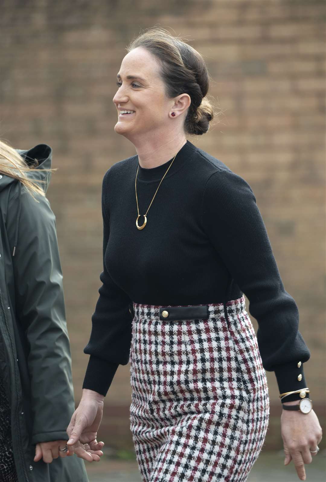 Former primary school teacher Sarah Moulds arrives at court (Danny Lawson/PA)