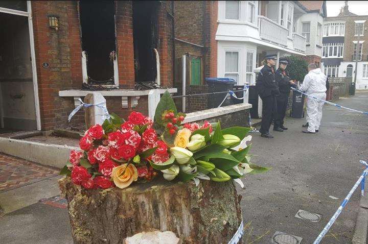 Floral tributes have been layed (2041193)