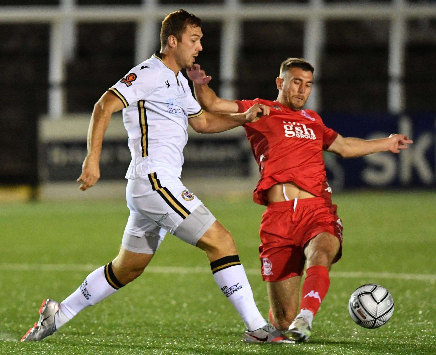 Dover's Will De Havilland on the stretch against Bromley earlier this season. Picture: Keith Gillard