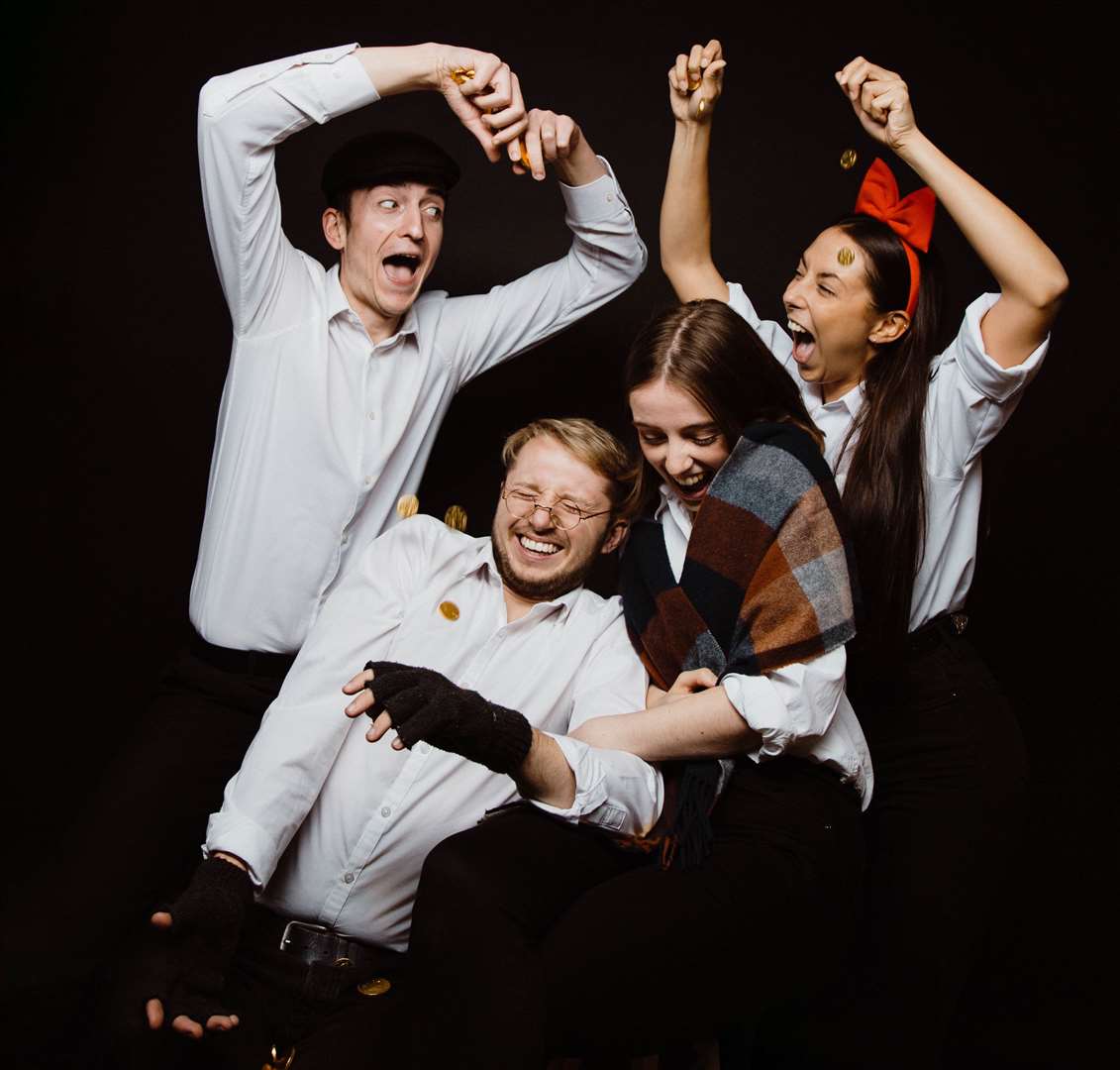 The GOOMS - left to right James Alston, Tobias Cornwell, Anna Blackburn and Kathryn Djemai