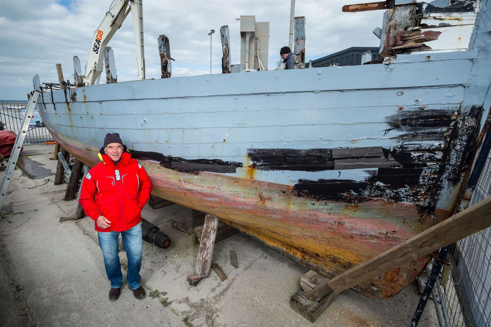 The old oyster yawl is being restored in Whitstable