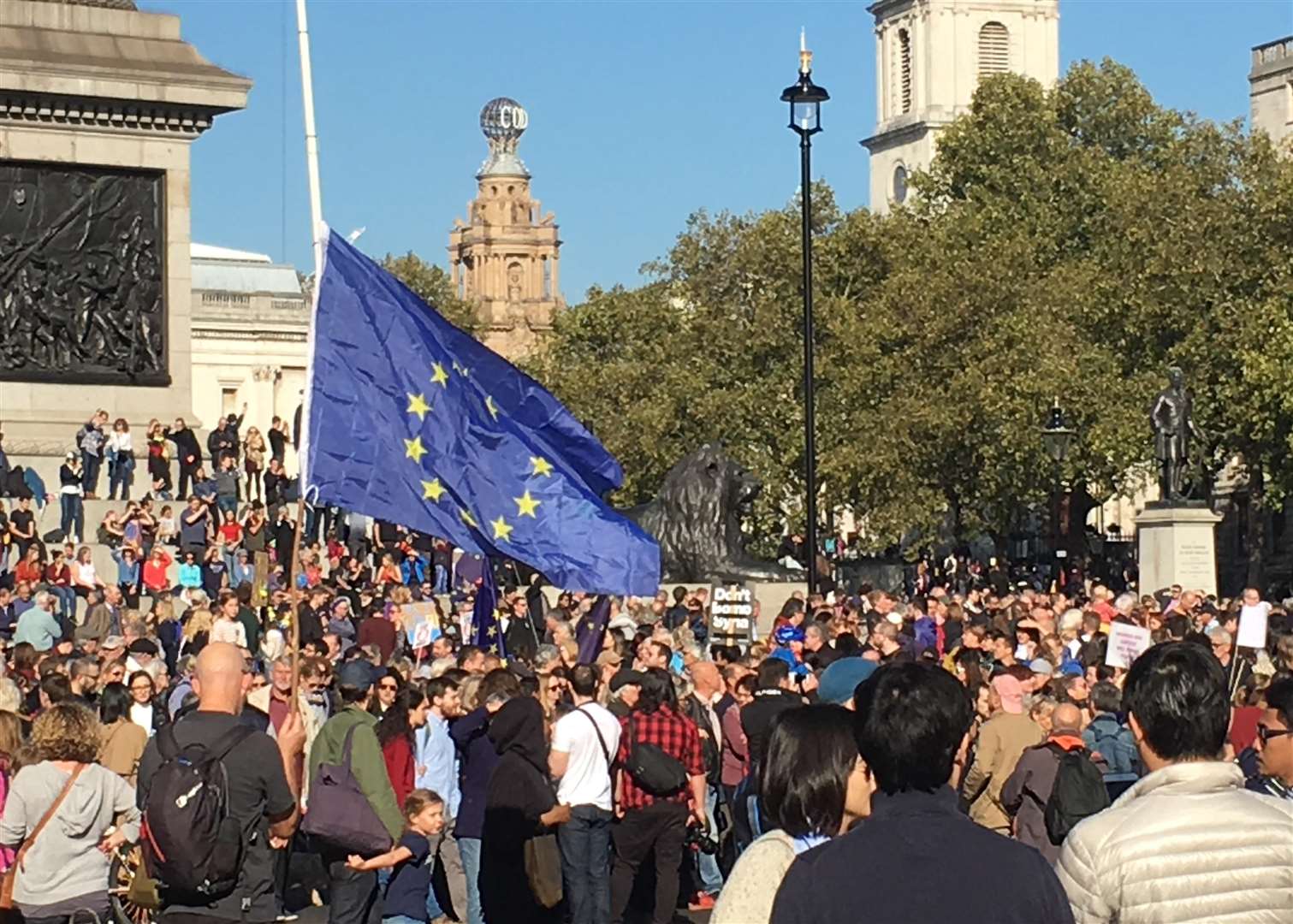 Canterbury campaigners are among those in Trafalgar Square (4917462)
