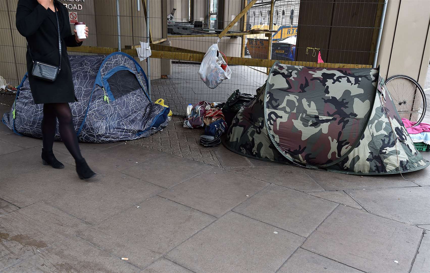 The UK Government’s anti-social behaviour plan set out proposals to tackle any ‘public nuisance’ caused by rough sleeping (Nick Ansell/PA)