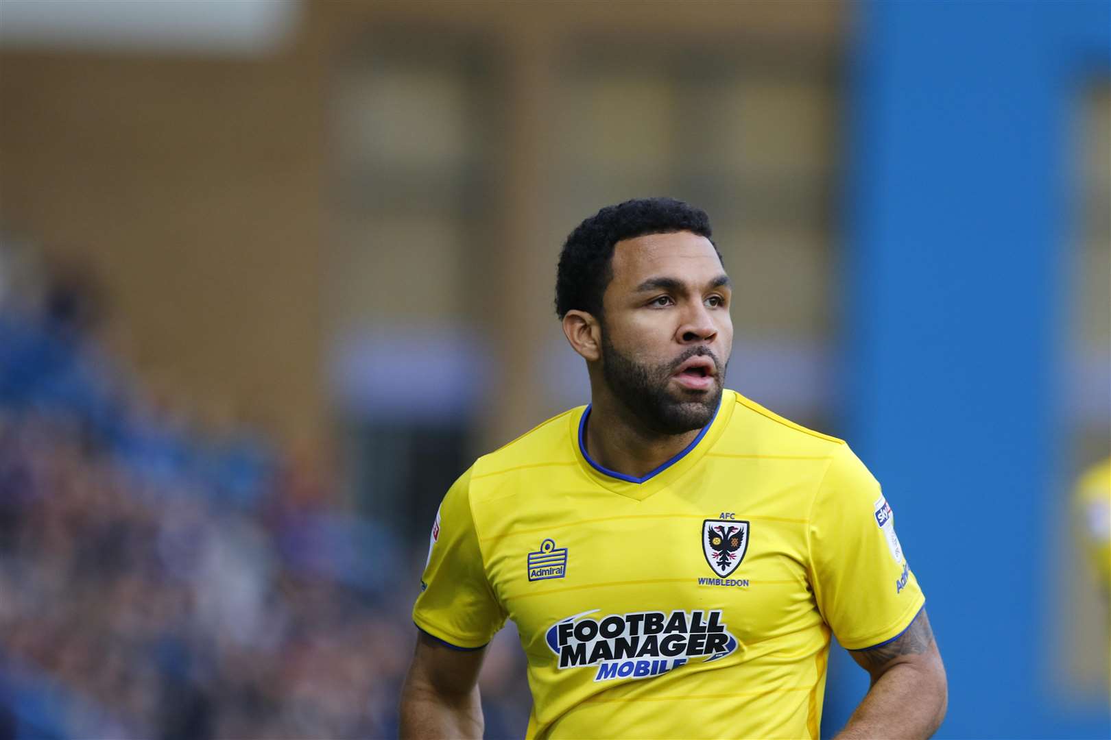 Wimbledon midfielder Andy Barcham, formerly of Gillingham Picture: Andy Jones