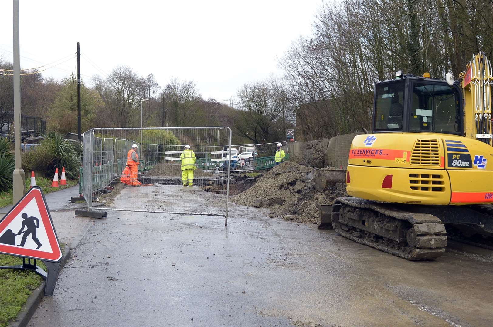 Broad Oak Road in Canterbury remains shut more than two weeks