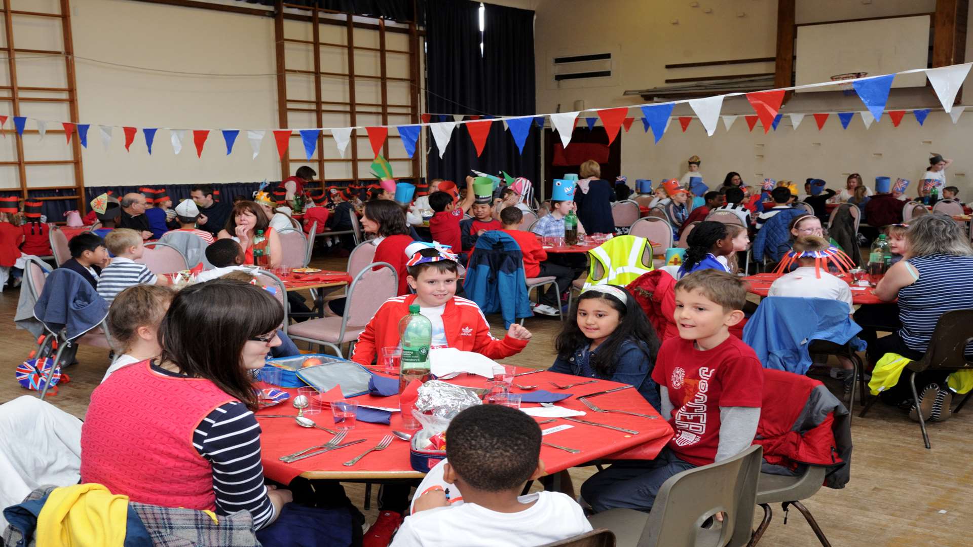 Children from St Anselm's Primary organised a banquet to celebrate Queen's birthday