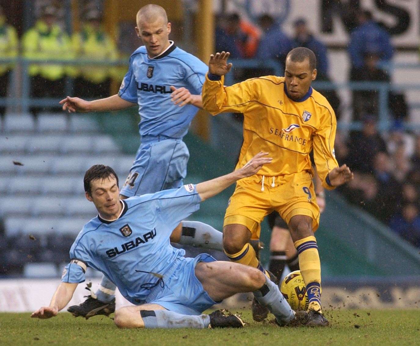 Gary Breen in action for Coventry City against Gillingham. Picture: Paul Dennis