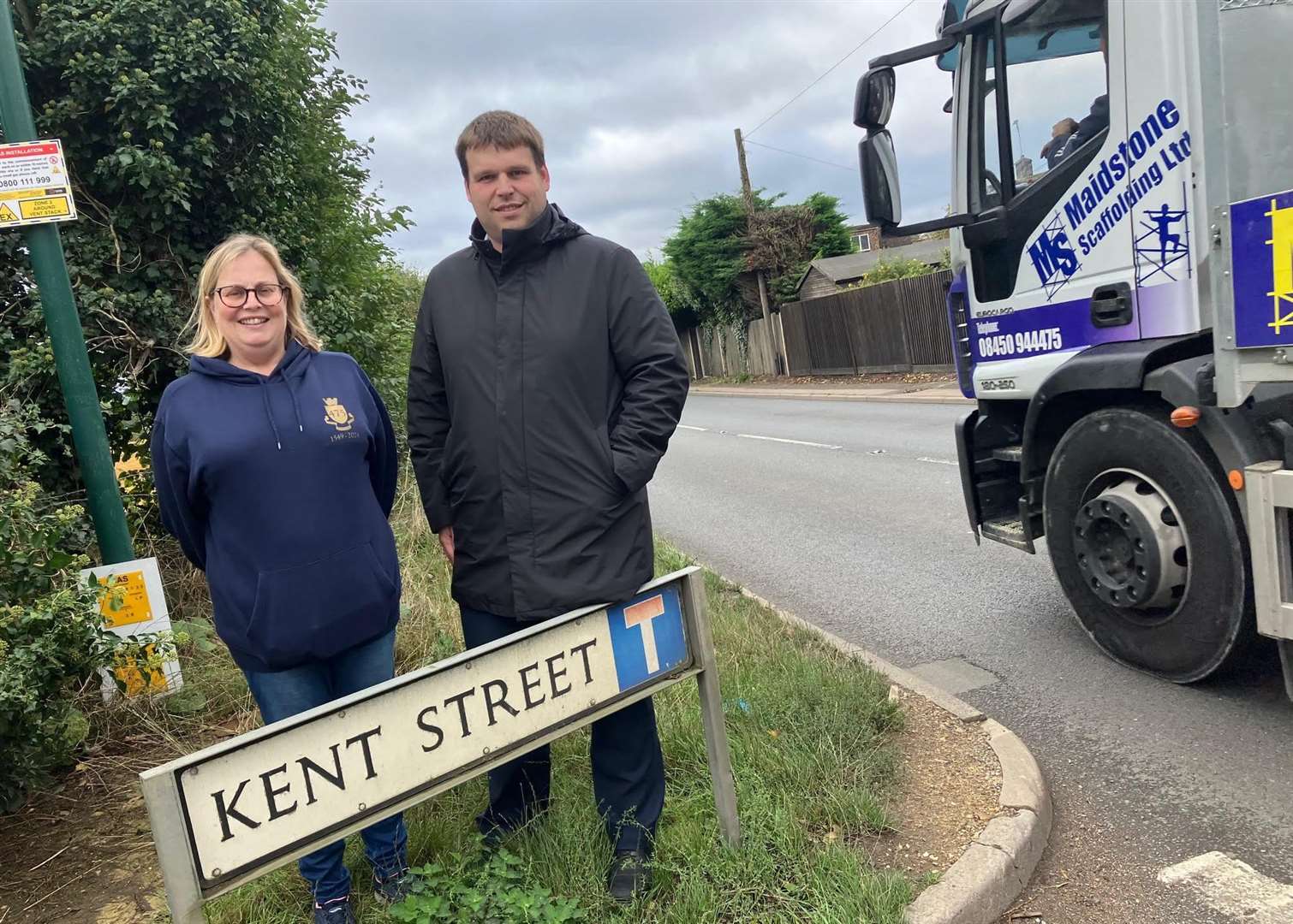 Tonbridge and Malling Borough Council members Cllrs Sarah Hudson (left) and Matt Boughton