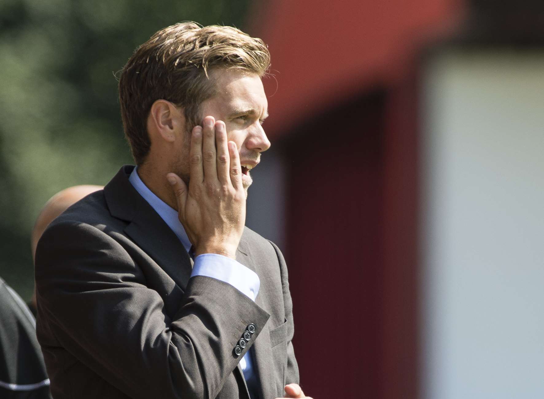 Ebbsfleet United manager Daryl McMahon Picture: Andy Payton